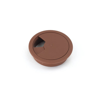 Passacavo in plastica per scrivania Ø60mm - Extra marrone scuro Furnica 