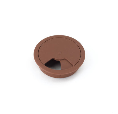 Passacavo in plastica per scrivania Ø60mm - Extra marrone scuro Furnica 