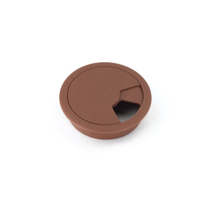 Passacavo in plastica per scrivania Ø60mm - Extra marrone scuro Furnica 
