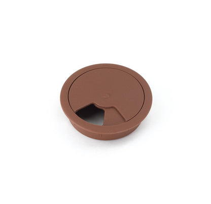 Passacavo in plastica per scrivania Ø60mm - Extra marrone scuro Furnica 
