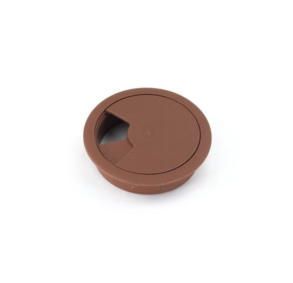 Passacavo in plastica per scrivania Ø60mm - Extra marrone scuro Furnica 