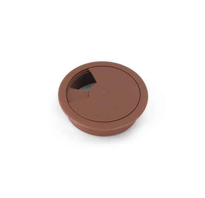 Passacavo in plastica per scrivania Ø60mm - Extra marrone scuro Furnica 