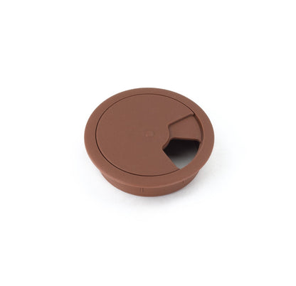 Passacavo in plastica per scrivania Ø60mm - Extra marrone scuro Furnica 