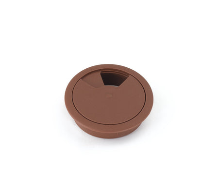 Passacavo in plastica per scrivania Ø60mm - Marrone Furnica 