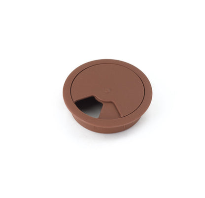Passacavo in plastica per scrivania Ø60mm - Marrone Furnica 