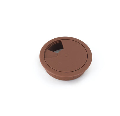Passacavo in plastica per scrivania Ø60mm - Marrone Furnica 