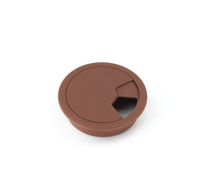 Passacavo in plastica per scrivania Ø60mm - Marrone Furnica 