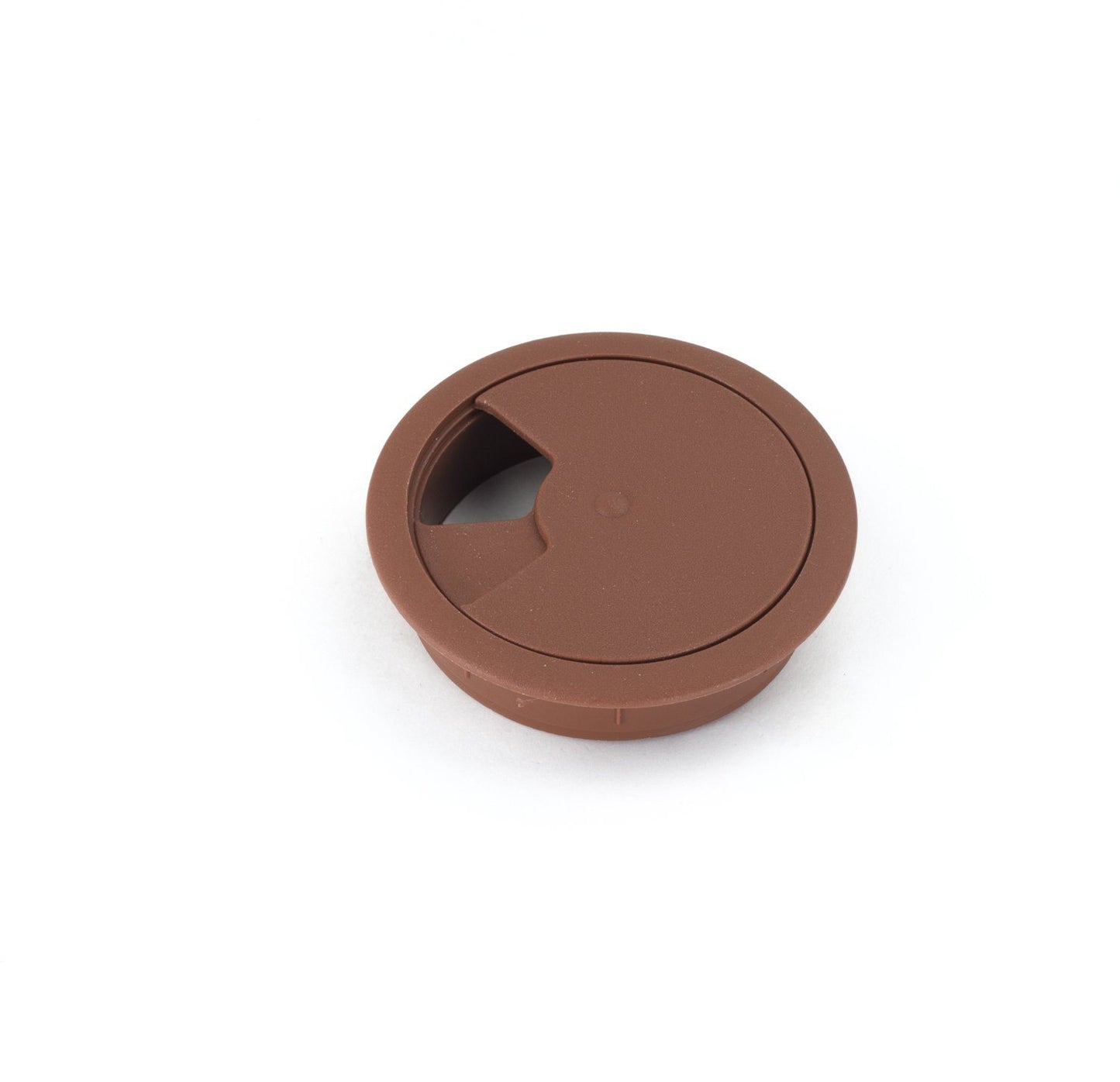 Passacavo in plastica per scrivania Ø60mm - Marrone Furnica 
