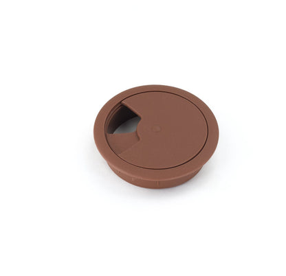 Passacavo in plastica per scrivania Ø60mm - Marrone Furnica 