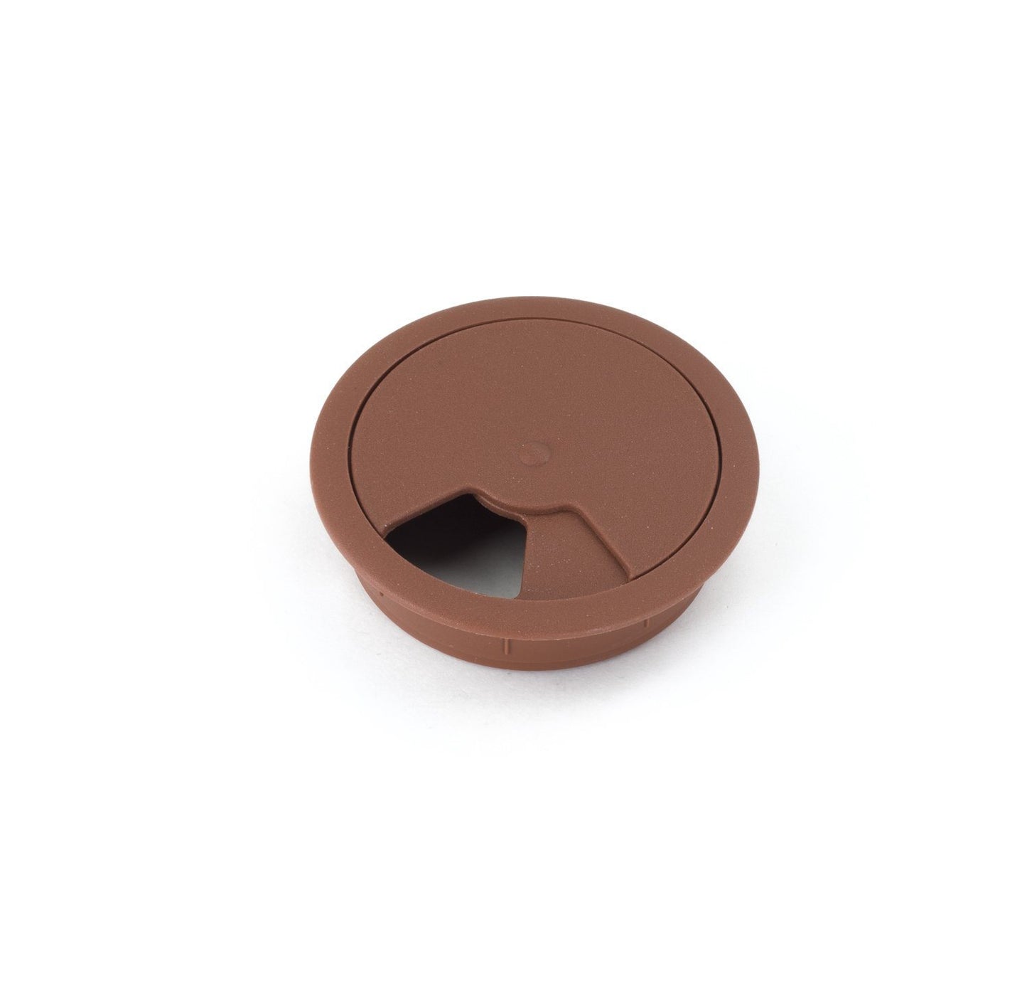 Passacavo in plastica per scrivania Ø60mm - Marrone Furnica 