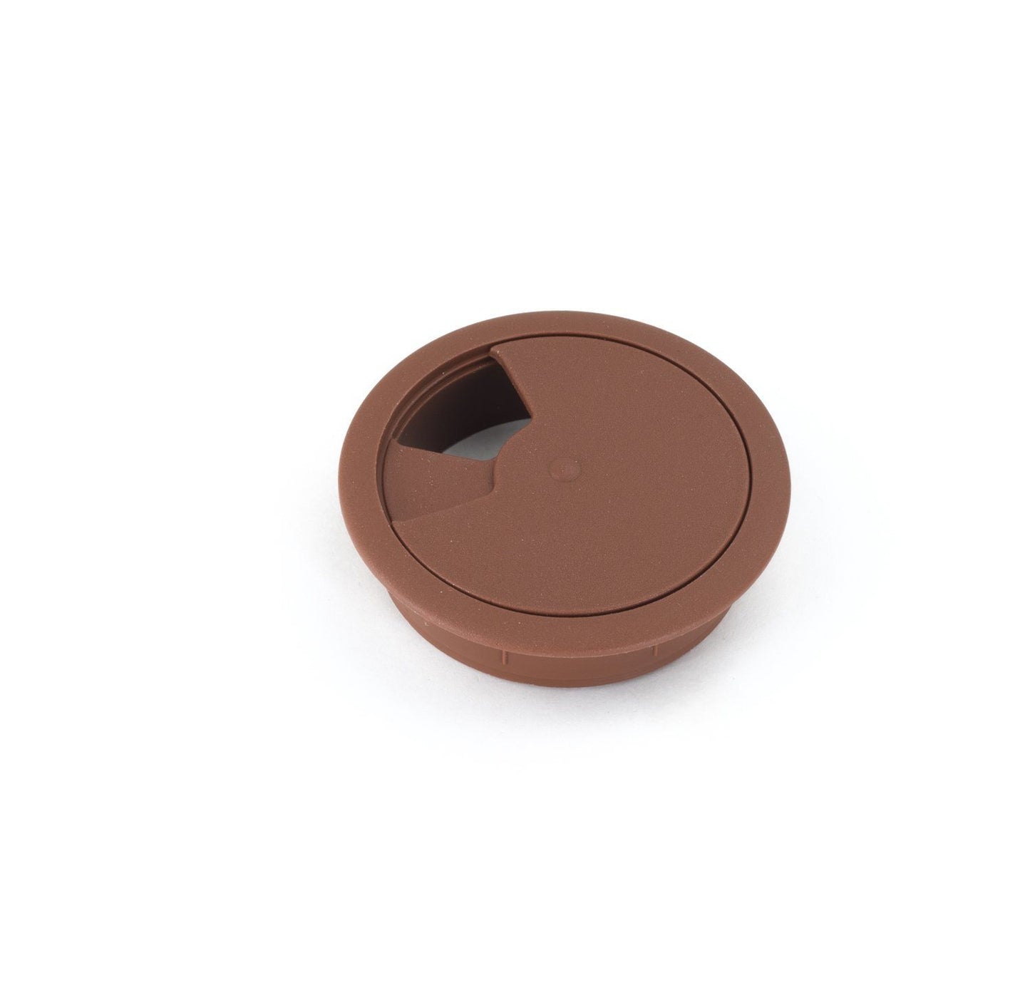 Passacavo in plastica per scrivania Ø60mm - Marrone Furnica 