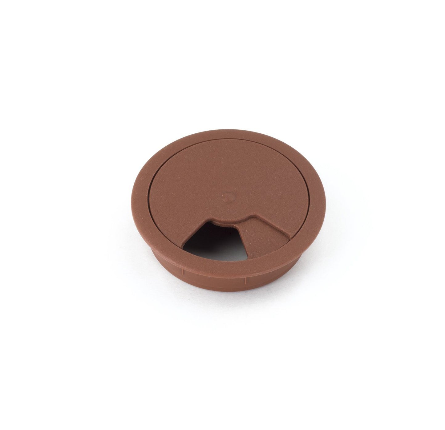 Passacavo in plastica per scrivania Ø60mm - Marrone Furnica 
