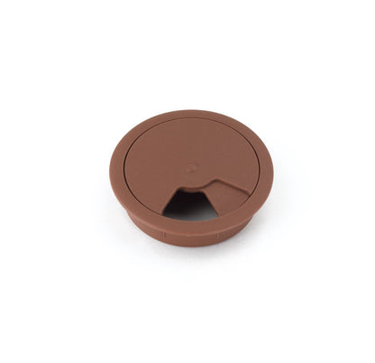 Passacavo in plastica per scrivania Ø60mm - Marrone Furnica 