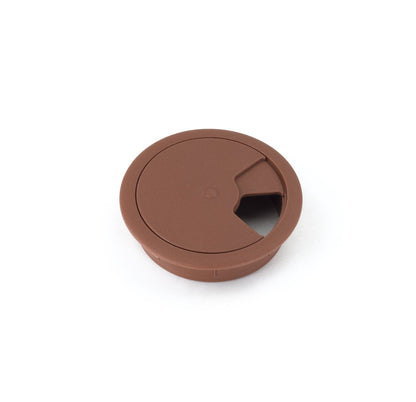 Passacavo in plastica per scrivania Ø60mm - Marrone Furnica 