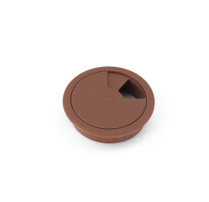 Passacavo in plastica per scrivania Ø60mm - Marrone Furnica 