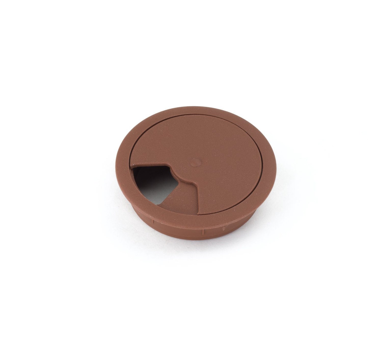 Passacavo in plastica per scrivania Ø60mm - Marrone Furnica 