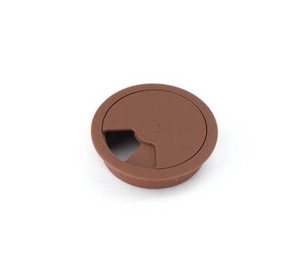 Passacavo in plastica per scrivania Ø60mm - Marrone Furnica 