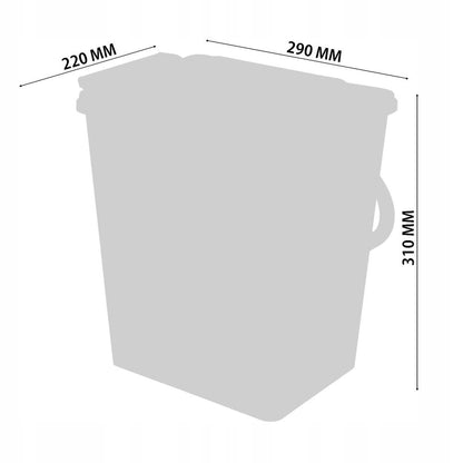 Pattumiera differenziata sottolavello 2 secchi x 10L - Soft Close Furnica 