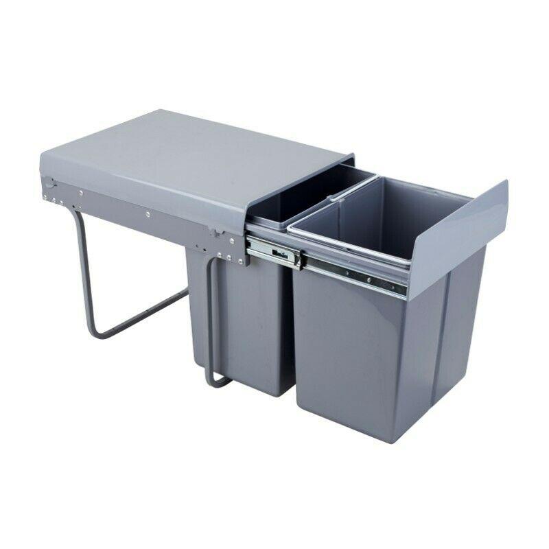 Pattumiera estraibile sottolavello 2 secchi x 20L - 40cm Furnica 
