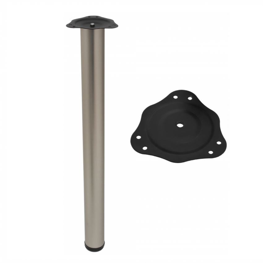 Piedini per Mobili 710mm con acciaio Piastre di Fissaggio - Raso NTP Raso 