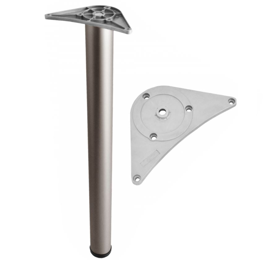Piedini per Mobili 710mm con Piastre di Fissaggio - Raso NTP 