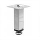 Piedini per Mobili regolabili 25x25mm - Altezza 100mm Cromo NTP 