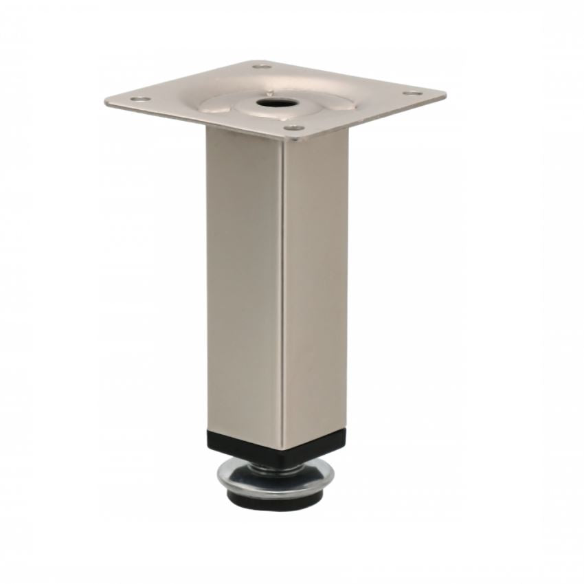 Piedini per Mobili regolabili 25x25mm - Altezza 100mm Raso NTP 