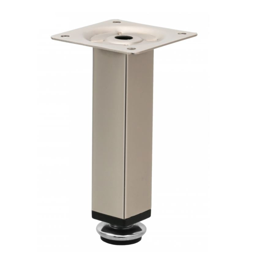 Piedini per Mobili regolabili 25x25mm - Altezza 120mm Raso NTP 