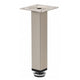 Piedini per Mobili regolabili 25x25mm - Altezza 150mm Raso NTP 
