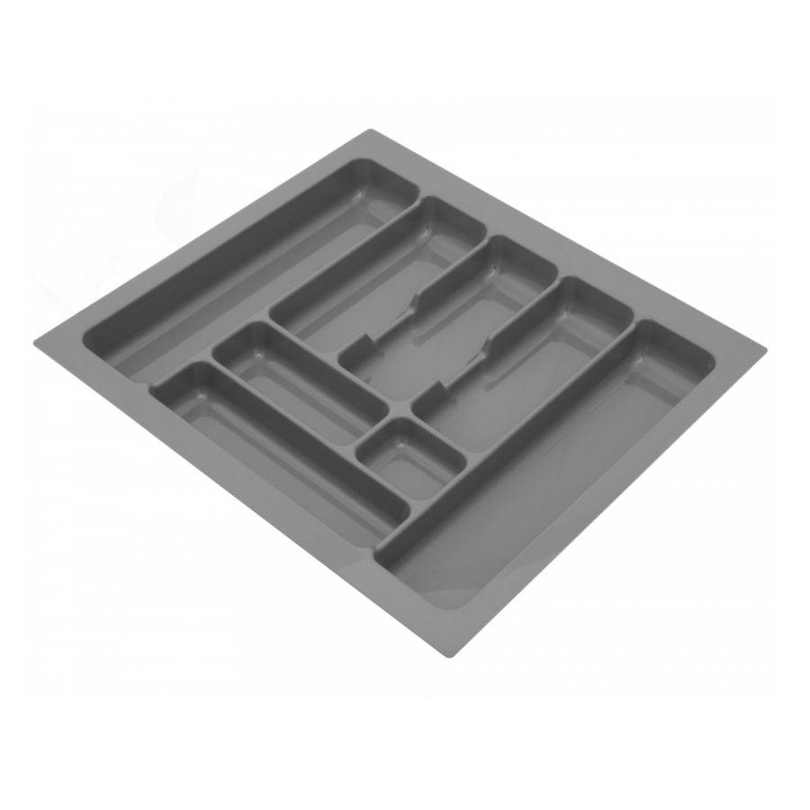Portaposate per cassetti 300-1200mm - Profondità: 490mm - Metallico Cutlery Tray NTP 600mm 