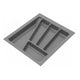 Portaposate per cassetti 300-900mm - Profondità: 430mm - Metallico Cutlery Tray NTP 450mm 