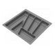 Portaposate per cassetti 500mm - Profondità: 430mm - Metallico – Furnica