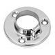 Supporto flangia basso per 25mm asta appendiabiti - Cromo NTP 