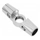 Supporto mezza croce per asta appendiabiti 25mm - Cromo NTP 