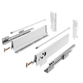 Sistemi per cassetti ammortizzate Alto - Altezza 185mm - Bianco 400mm