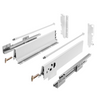 Sistemi per cassetti ammortizzate Alto - Altezza 185mm - Bianco 550mm