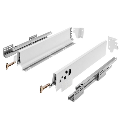 Sistemi per cassetti ammortizzate Baso - Altezza 68mm - Bianco 350mm