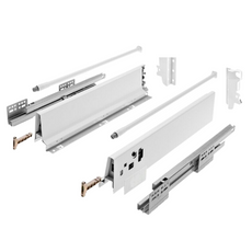Sistemi per cassetti ammortizzate Mezzo - Altezza 142mm - Bianco 500mm